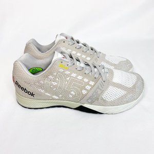 Reebok Womens CrossFit Nano 5.0 Gray White Lace Up Athletic Shoes Size US 7.5